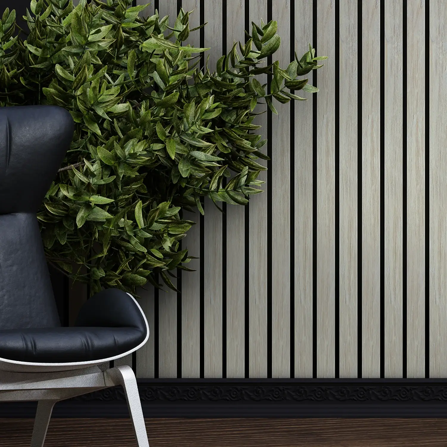 Dekorativni zidni panel - letvice - PS-SX0303 - 12x1.2x280 cm
