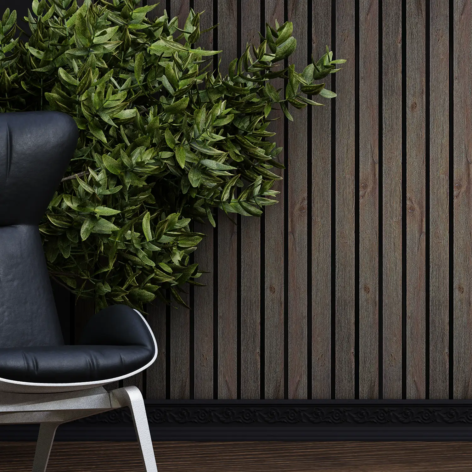 Dekorativni zidni panel - letvice - PS-SX0304 - 12x1.2x280 cm