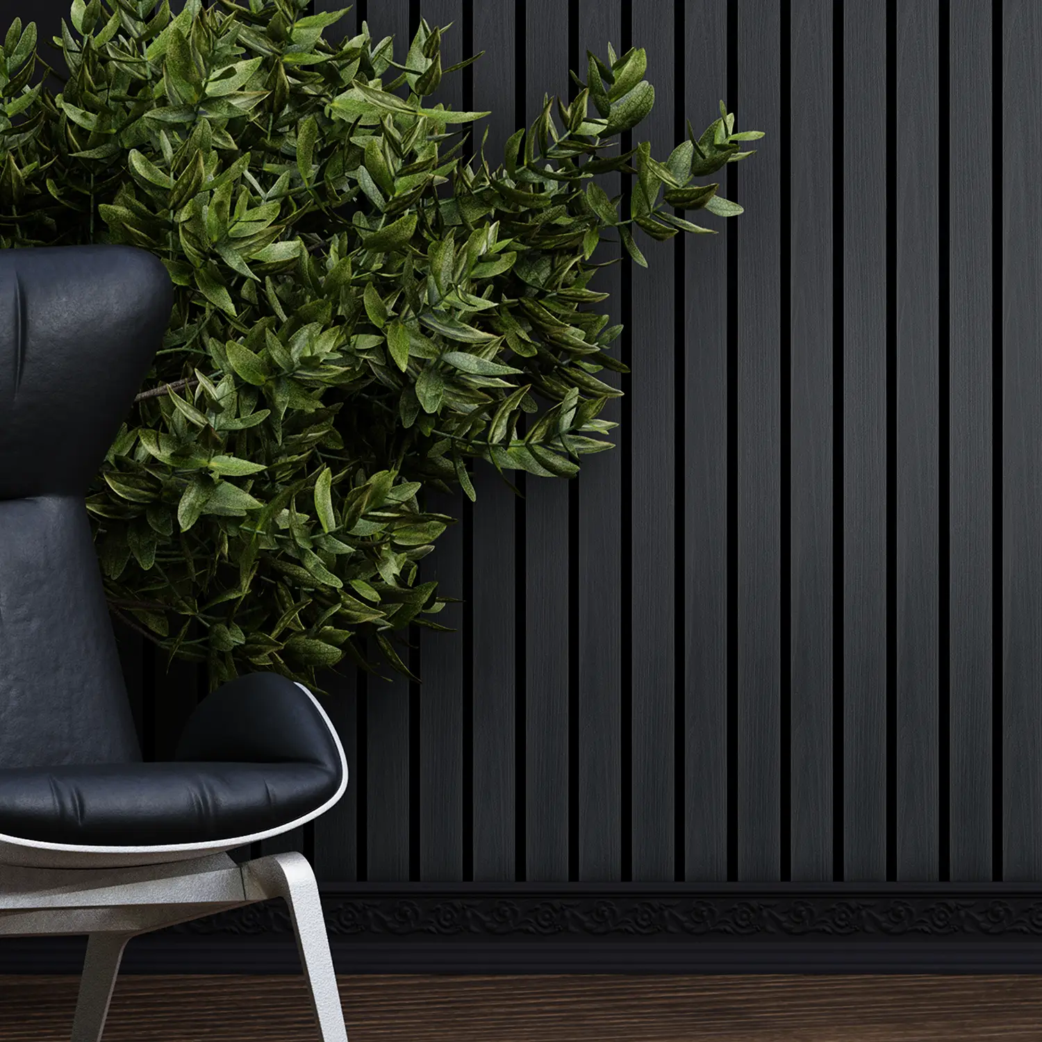 Dekorativni zidni panel - letvice - PS-SX0305 - 12x1.2x280 cm