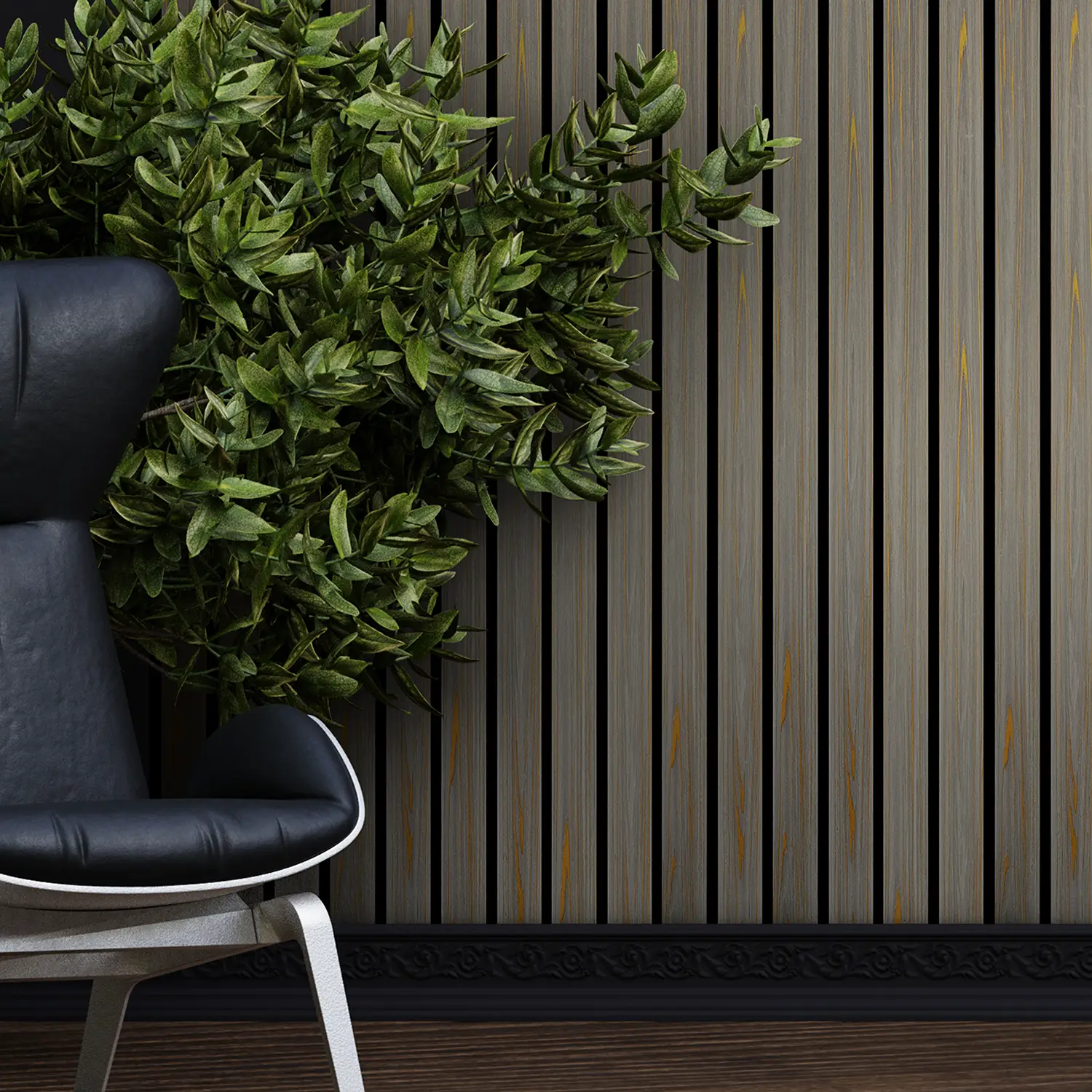 Dekorativni zidni panel - letvice - PS-SX0306 - 12x1.2x280 cm