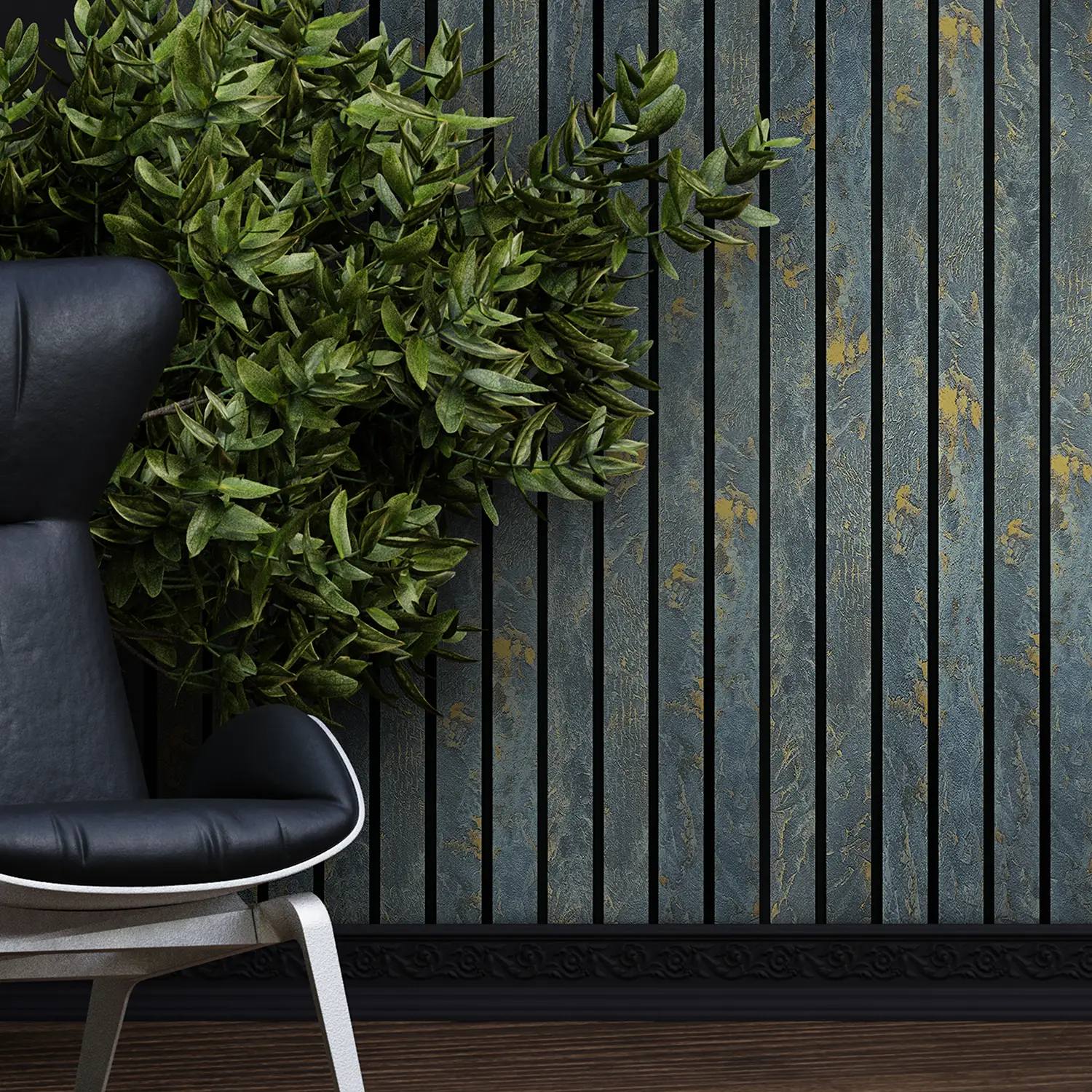 Dekorativni zidni panel - letvice - PS-SX0307 - 12x1.2x280 cm