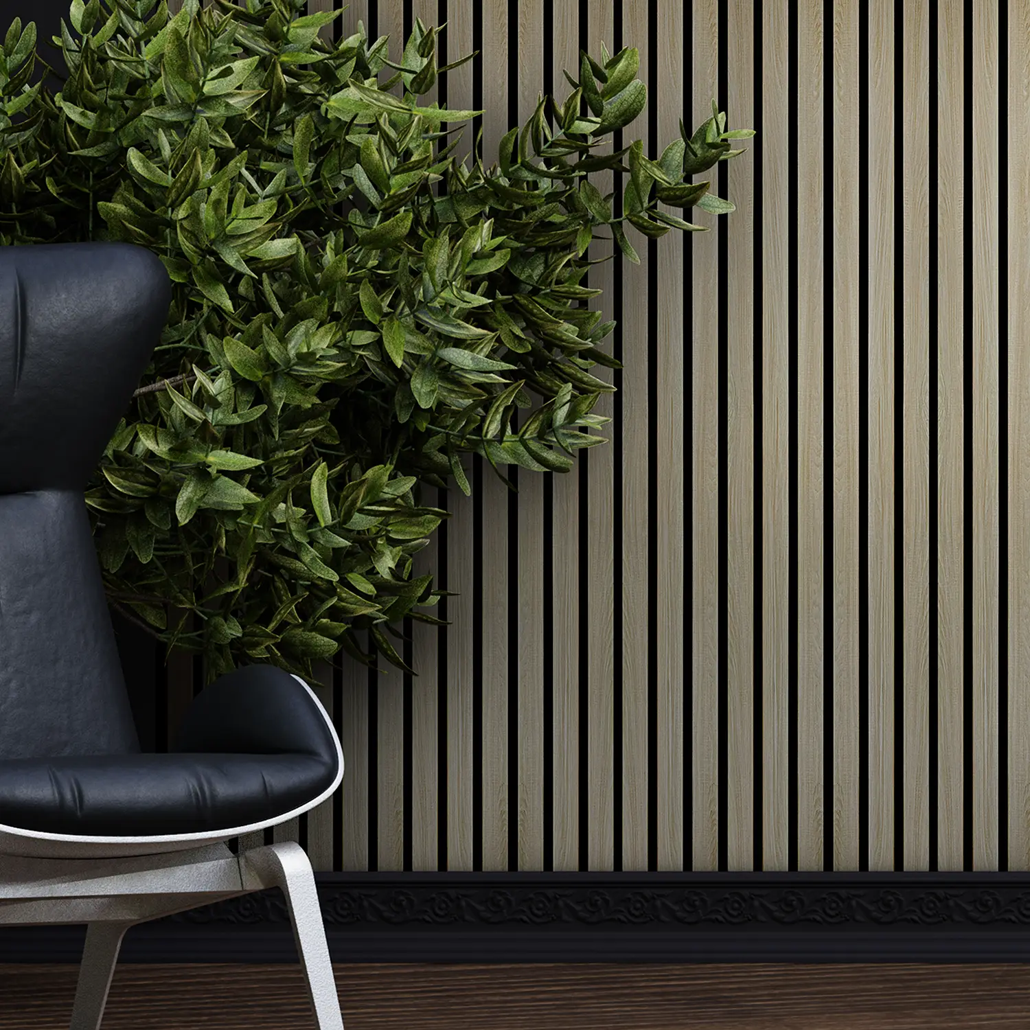 Dekorativni zidni panel - letvice - PS-SX0601 - 12x1.2x280 cm
