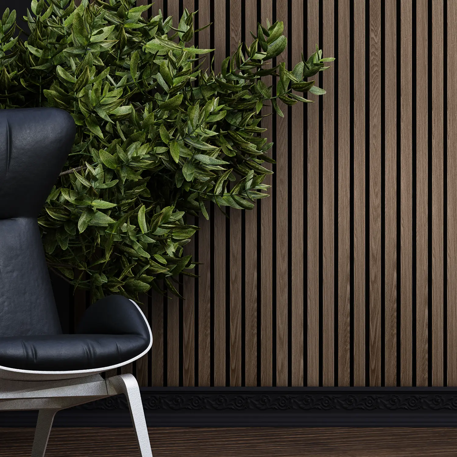 Dekorativni zidni panel - letvice - PS-SX0602 - 12x1.2x280 cm