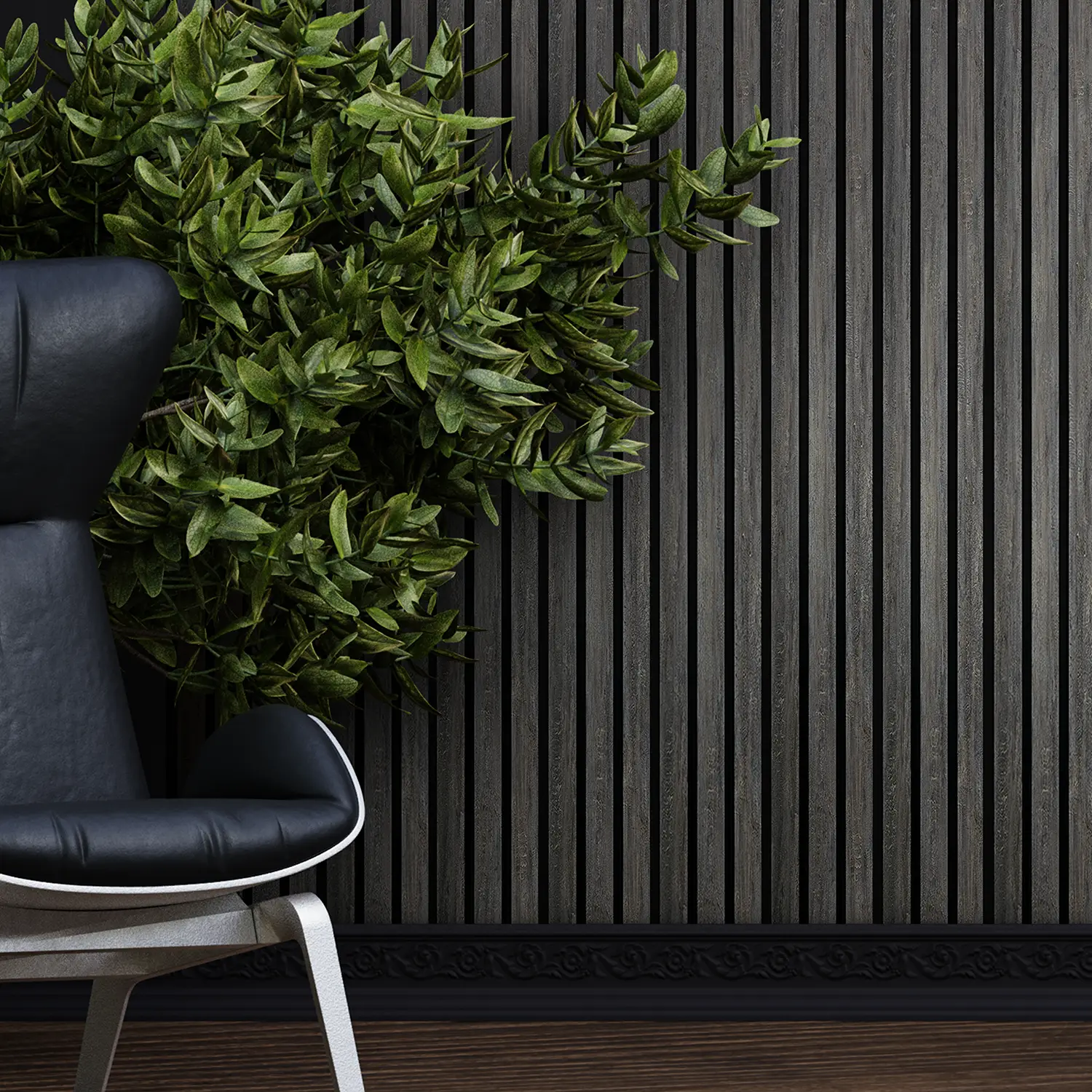Dekorativni zidni panel - letvice - PS-SX0603 - 12x1.2x280 cm