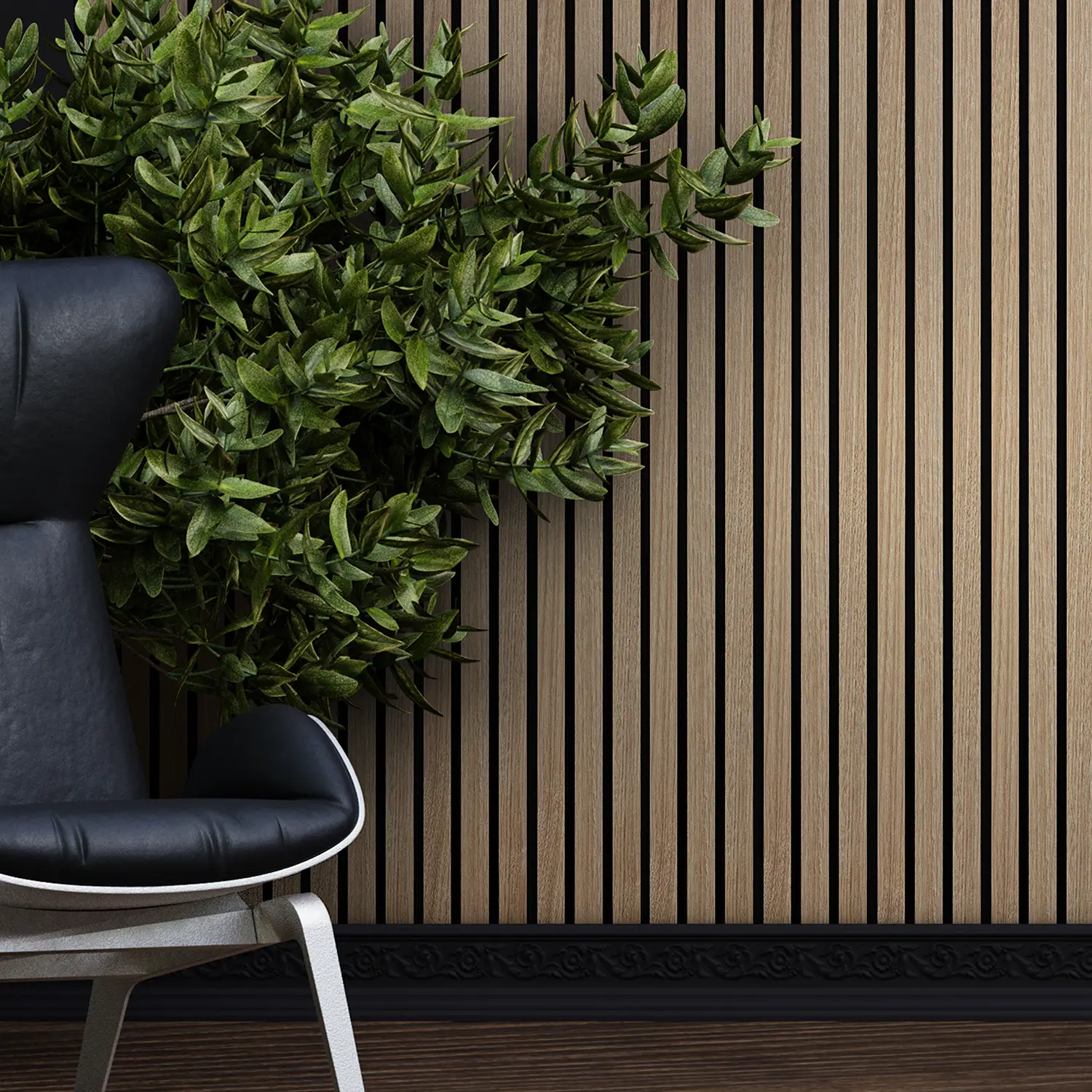 Dekorativni zidni panel - letvice - PS-SX0606 - 12x1.2x280 cm