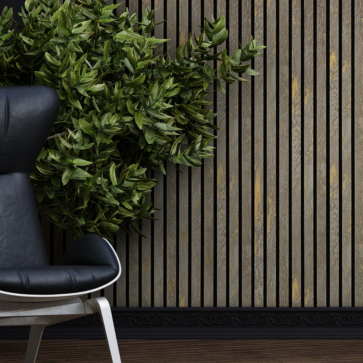 Dekorativni zidni panel - letvice - PS-SX0608 - 12x1.2x280 cm