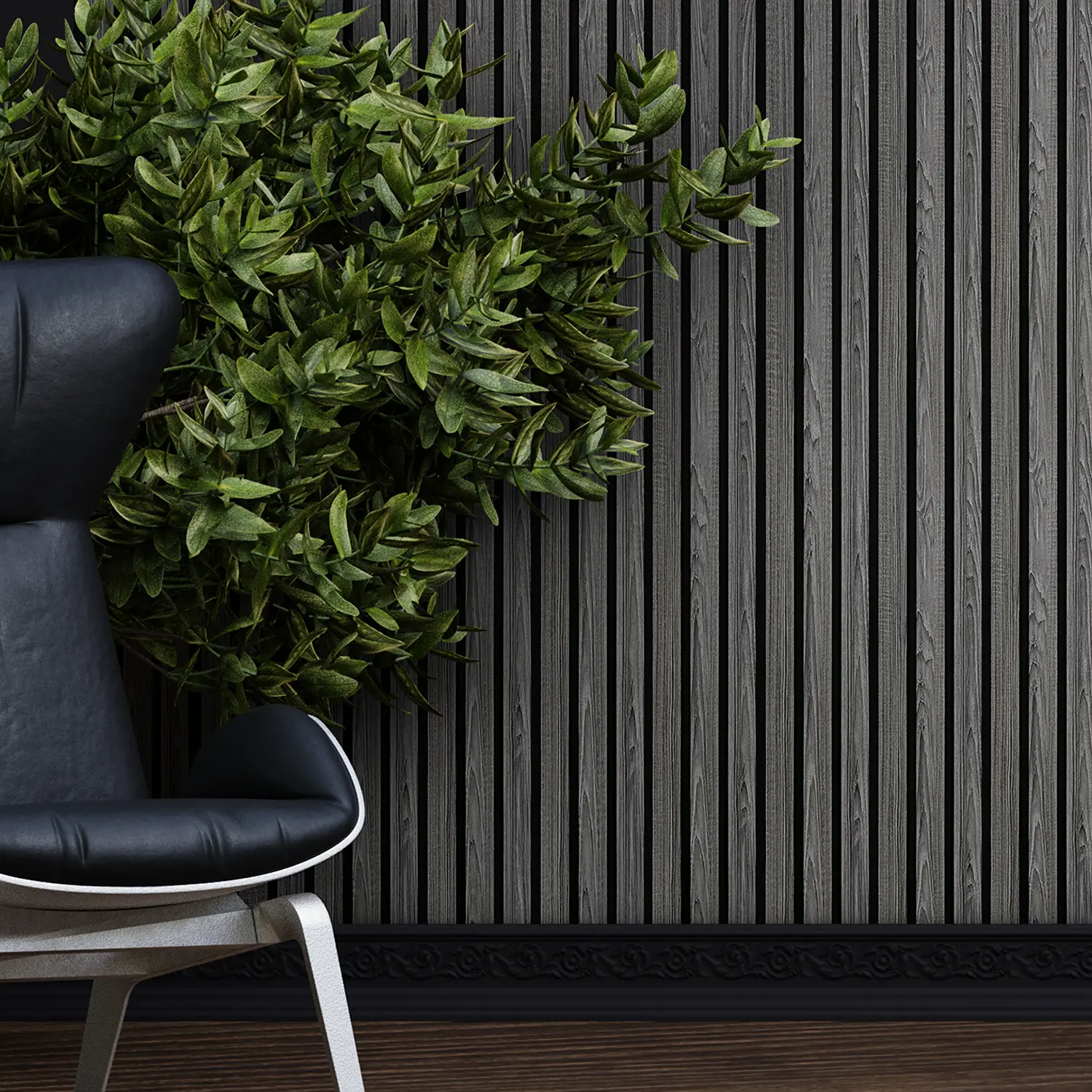 Dekorativni zidni panel - letvice - PS-SX0701 - 12x1.2x280 cm