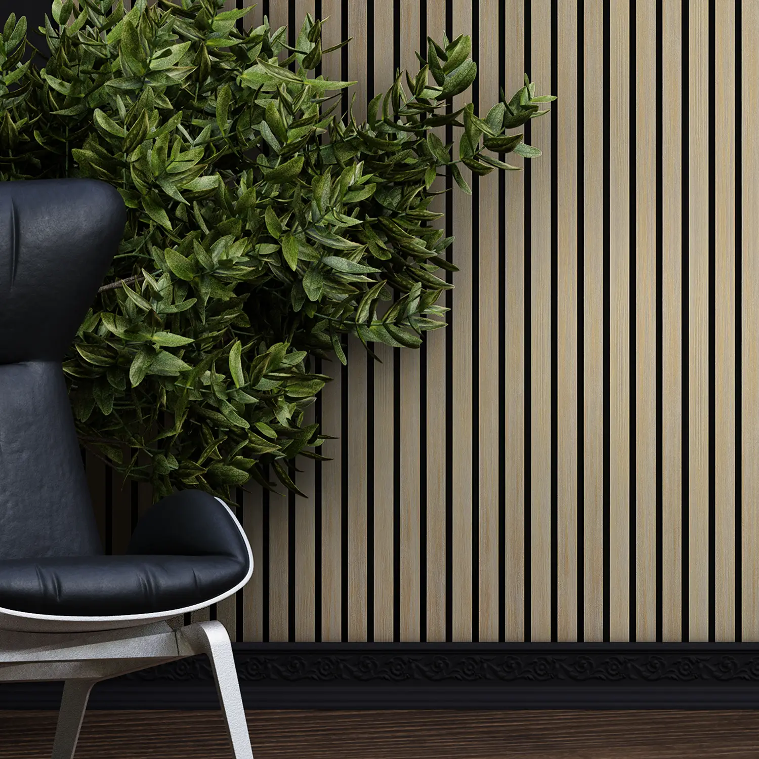 Dekorativni zidni panel - letvice - PS-SX0702 - 12x1.2x280 cm