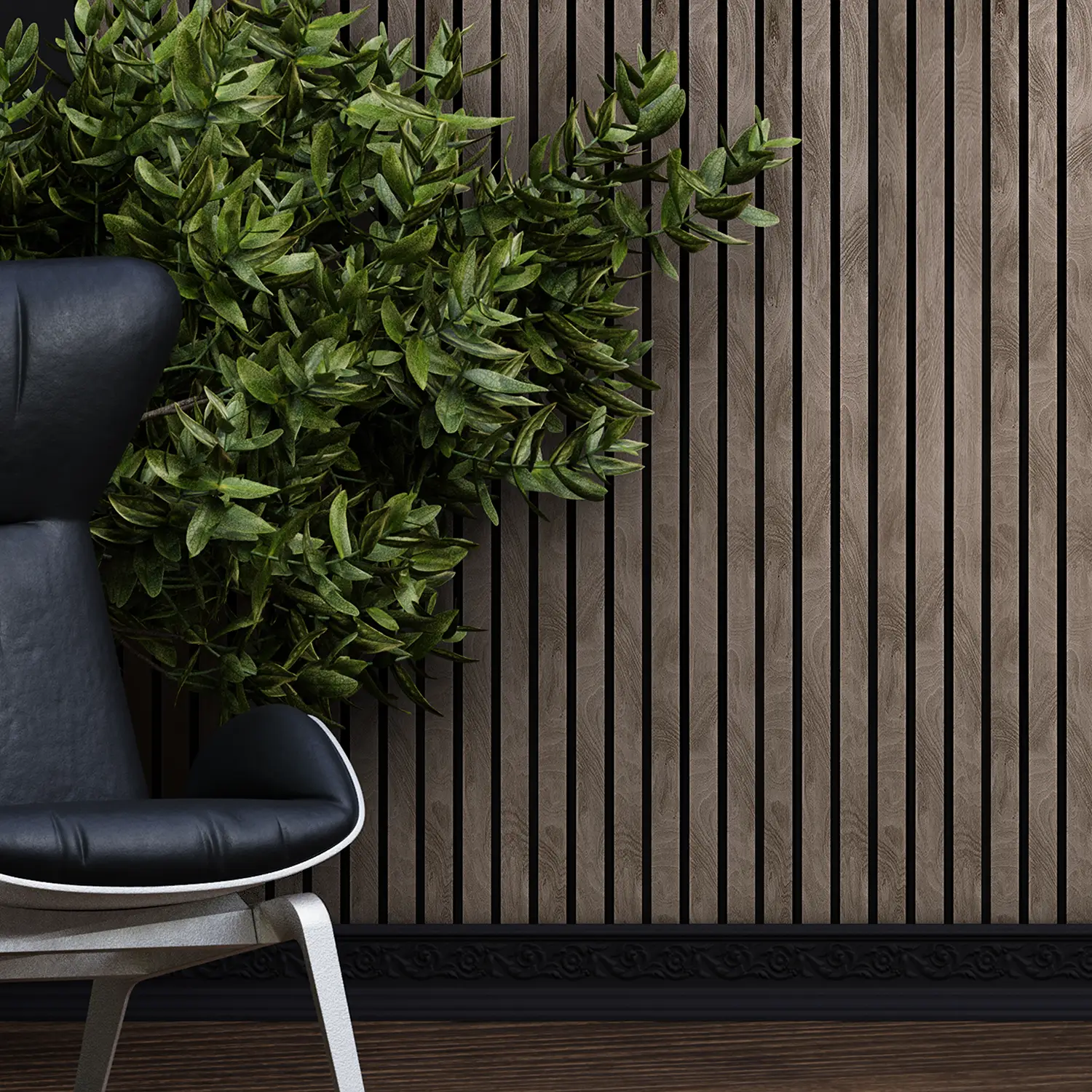 Dekorativni zidni panel - letvice - PS-SX0703 - 12x1.2x280 cm