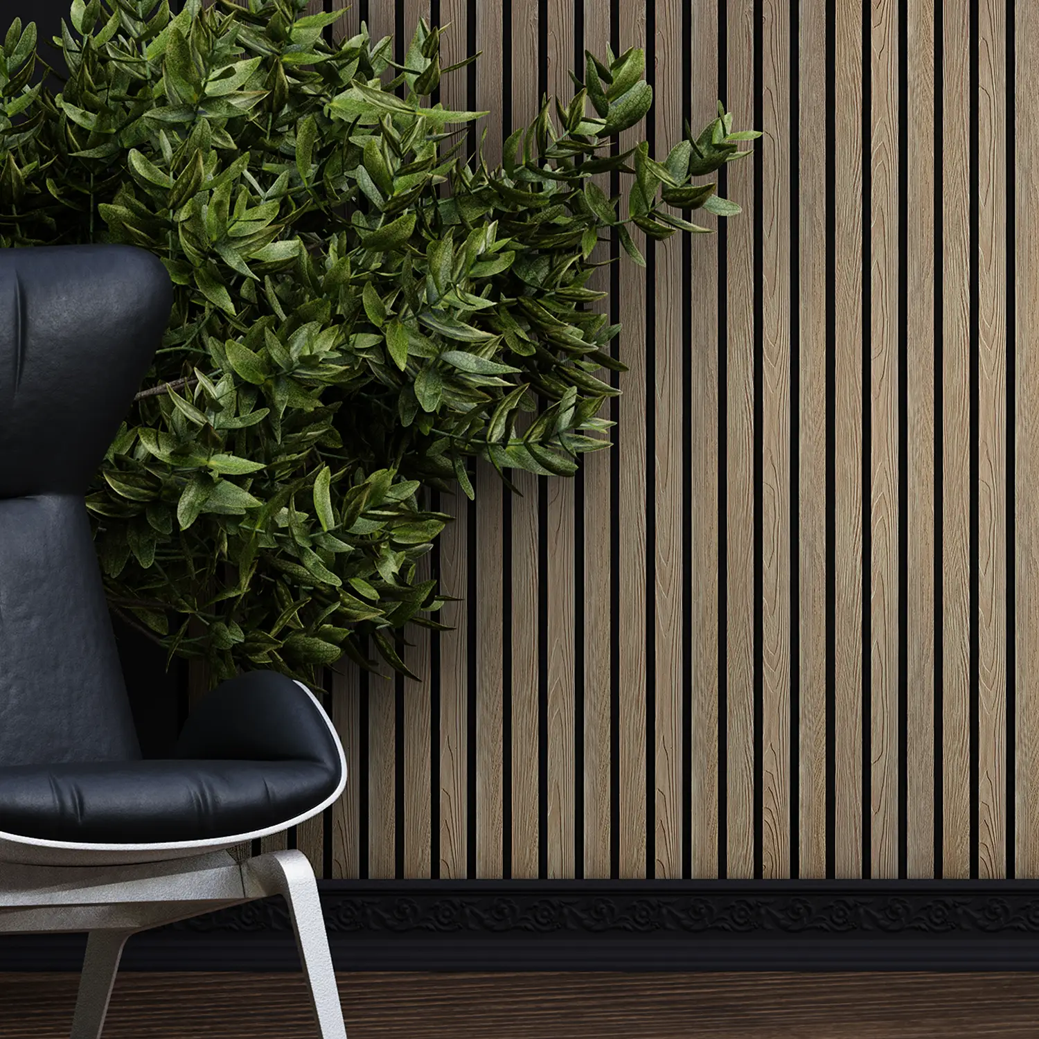 Dekorativni zidni panel - letvice - PS-SX0704 - 12x1.2x280 cm