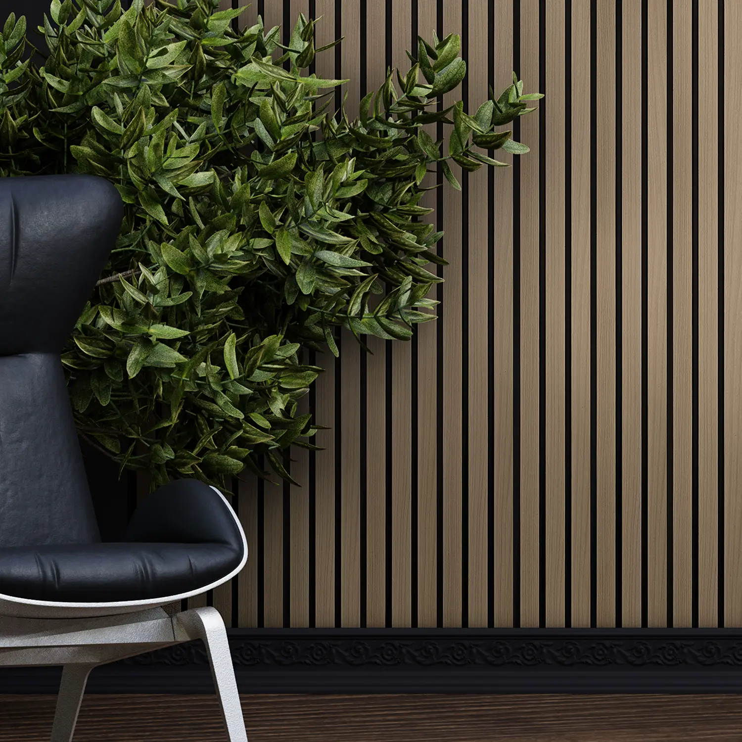 Dekorativni zidni panel - letvice - PS-SX0706 - 12x1.2x280 cm