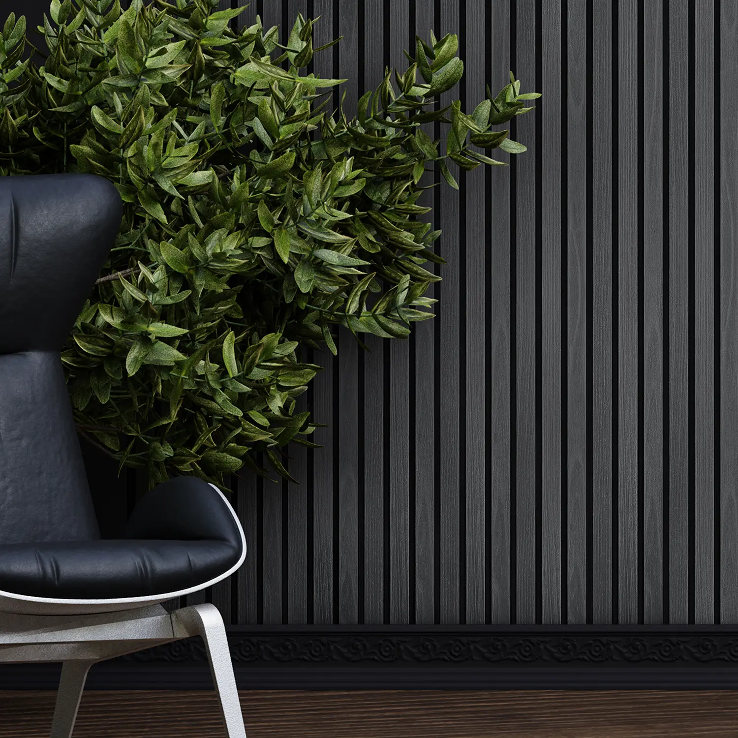 Dekorativni zidni panel - letvice - PS-SX0707 - 12x1.2x280 cm