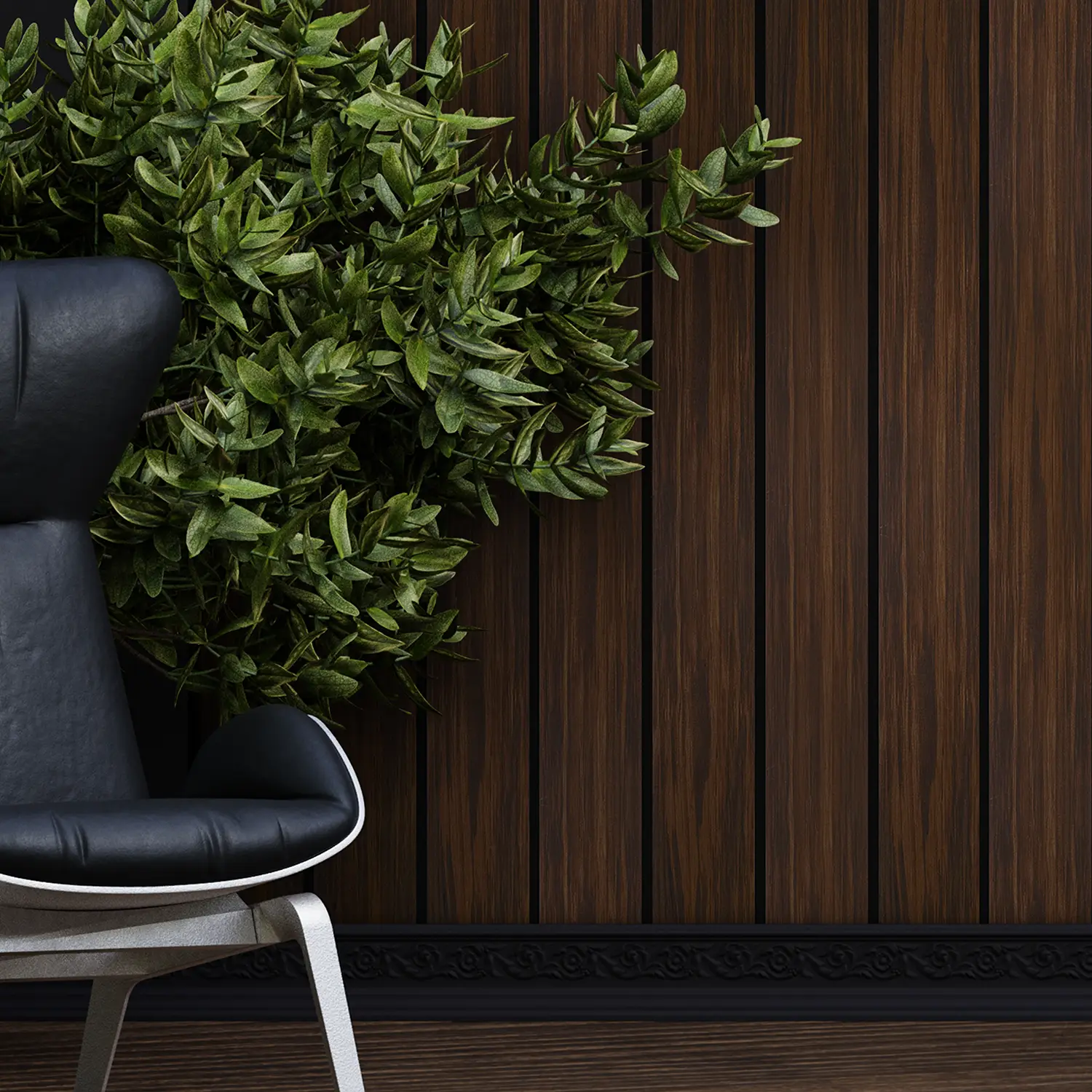 Dekorativni zidni panel - letvice - PS-SX0901 - 12x1.2x280 cm