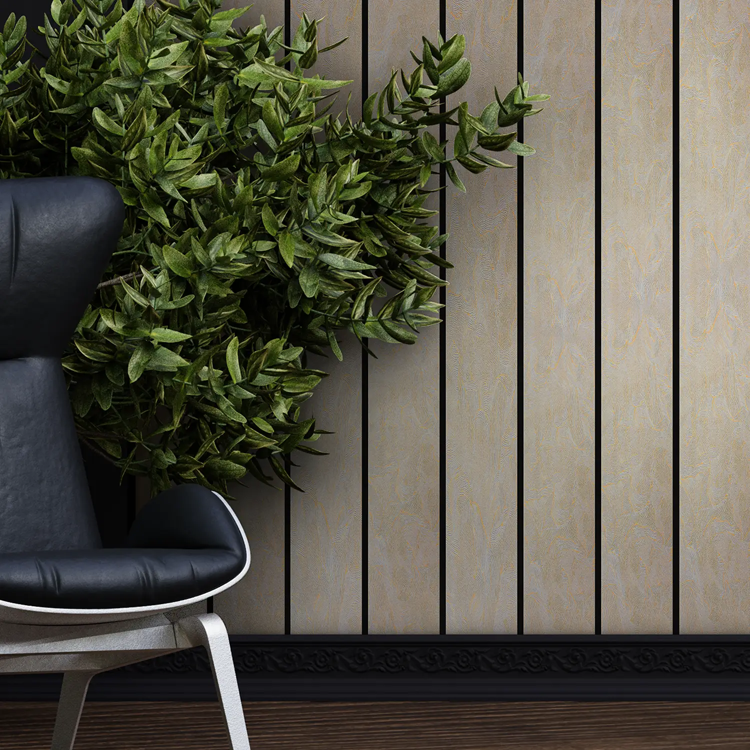 Dekorativni zidni panel - letvice - PS-SX0902 - 12x1.2x280 cm