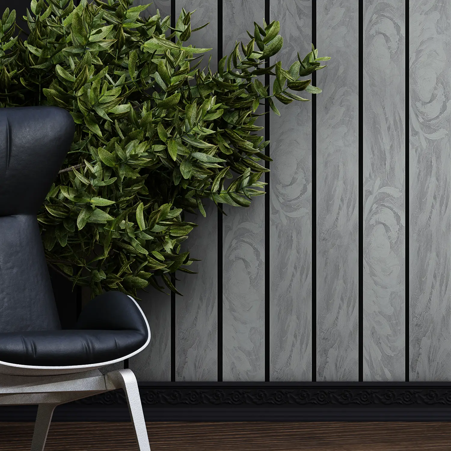 Dekorativni zidni panel - letvice - PS-SX0903 - 12x1.2x280 cm