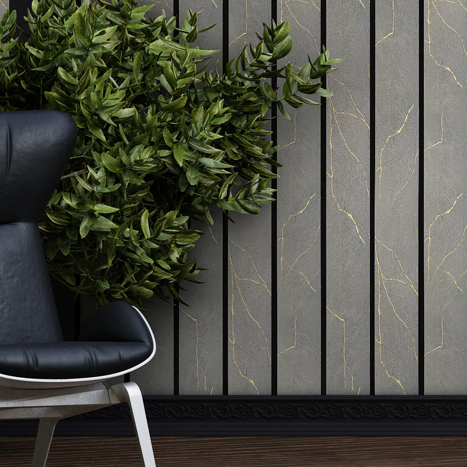 Dekorativni zidni panel - letvice - PS-SX0905 - 12x1.2x280 cm