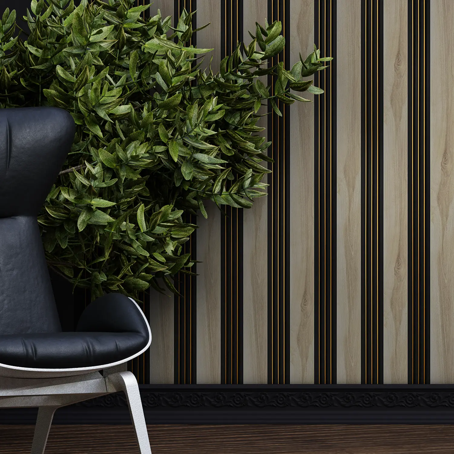 Dekorativni zidni panel - letvice - PS-SX2104 - 12.2x1.2x280 cm
