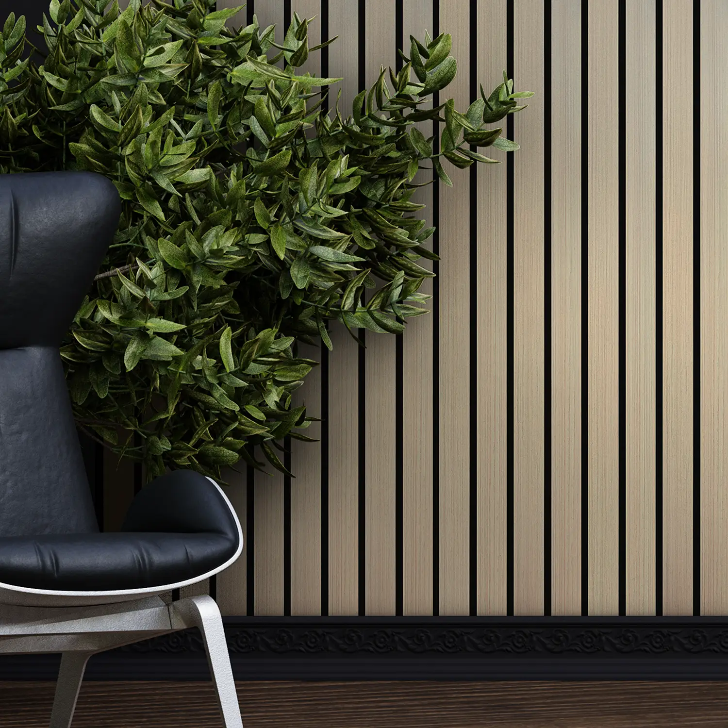 Dekorativni zidni panel - letvice - PS-SX0308 - 12x1.2x280 cm