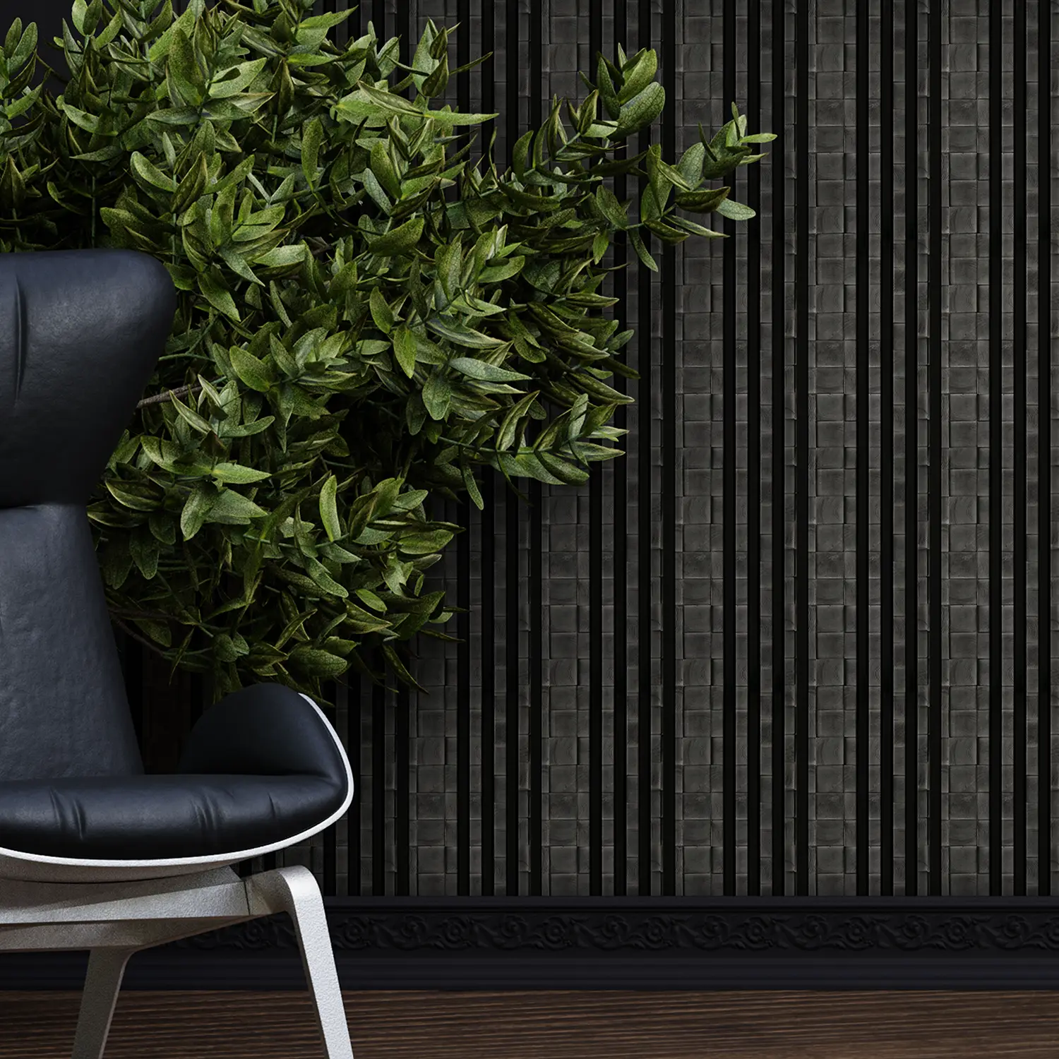 Dekorativni zidni panel - letvice - PS-SX3201 - 15x1.2x280 cm