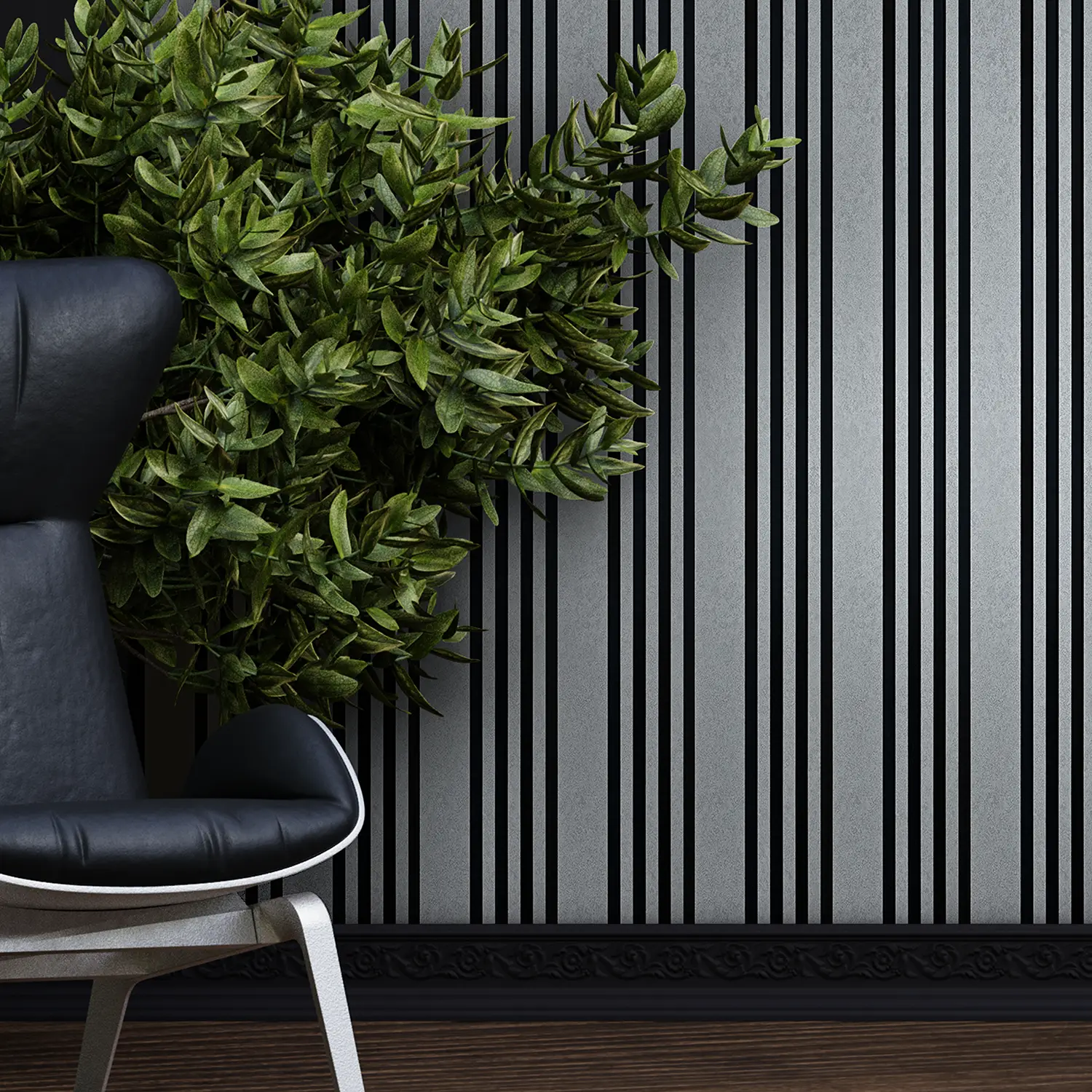 Dekorativni zidni panel - letvice - PS-SX3204 - 15x1.2x280 cm