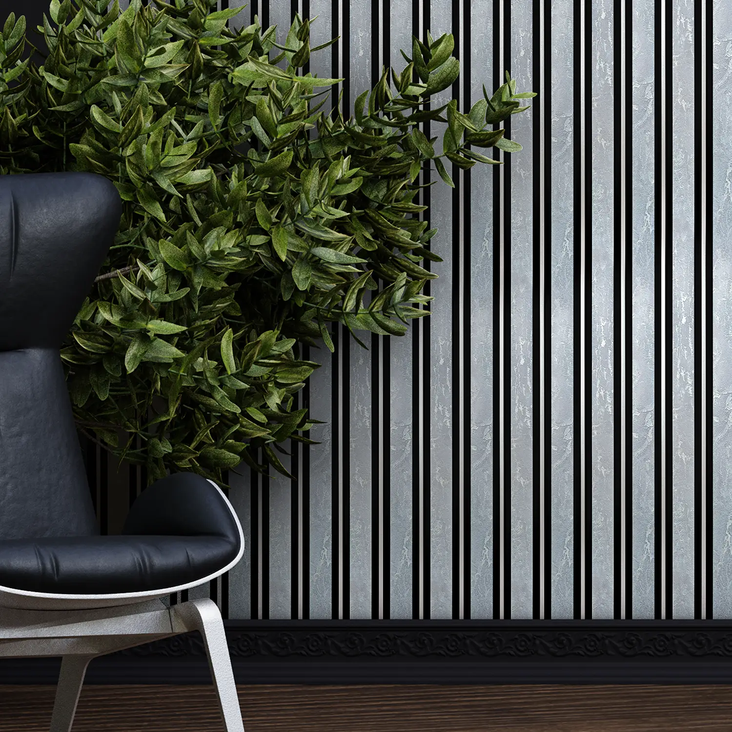 Dekorativni zidni panel - letvice - PS-SX3303 - 16x1.2x280 cm