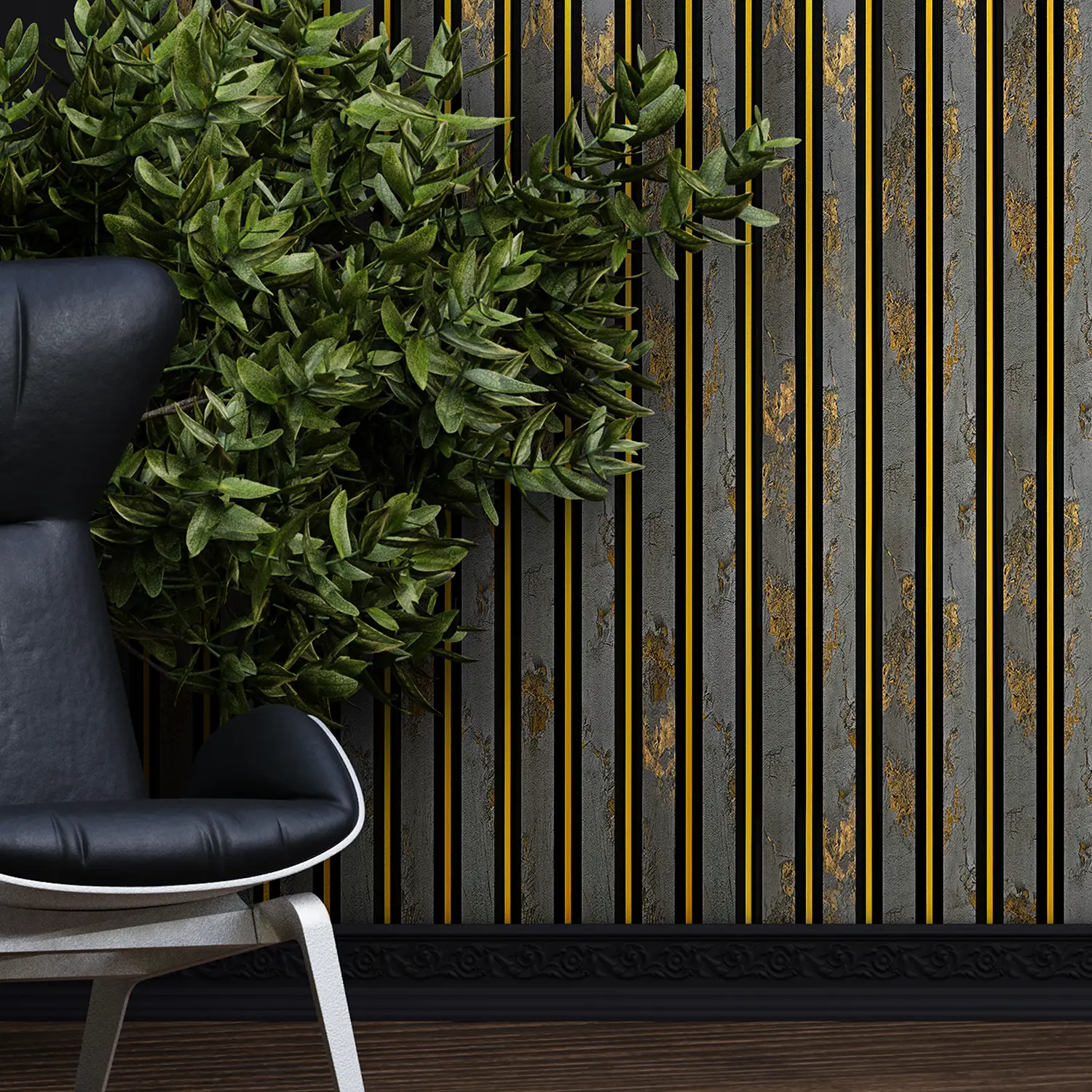 Dekorativni zidni panel - letvice - PS-SX3307 - 16x1.2x280 cm