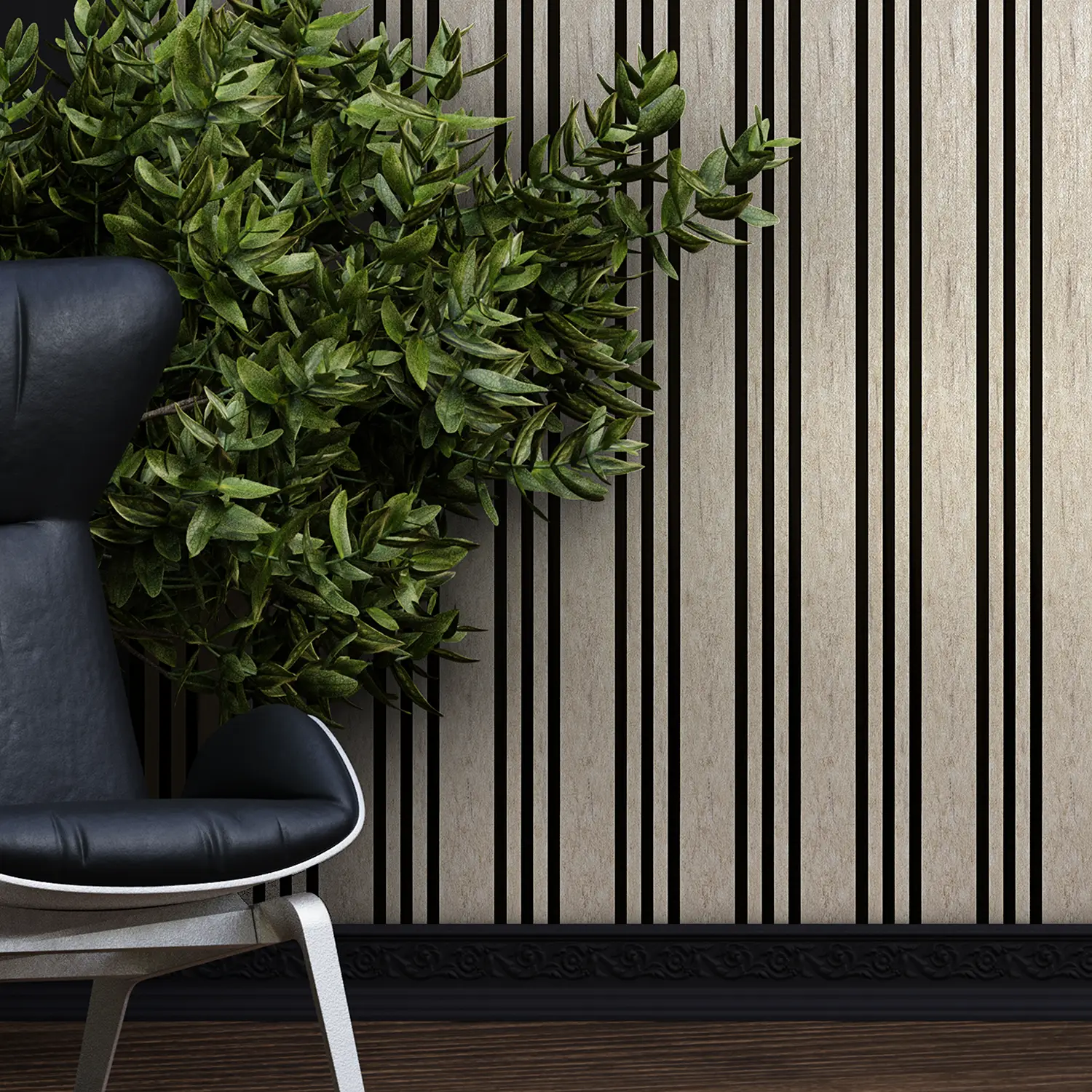 Dekorativni zidni panel - letvice - PS-SX3901 - 17x1.2x280 cm