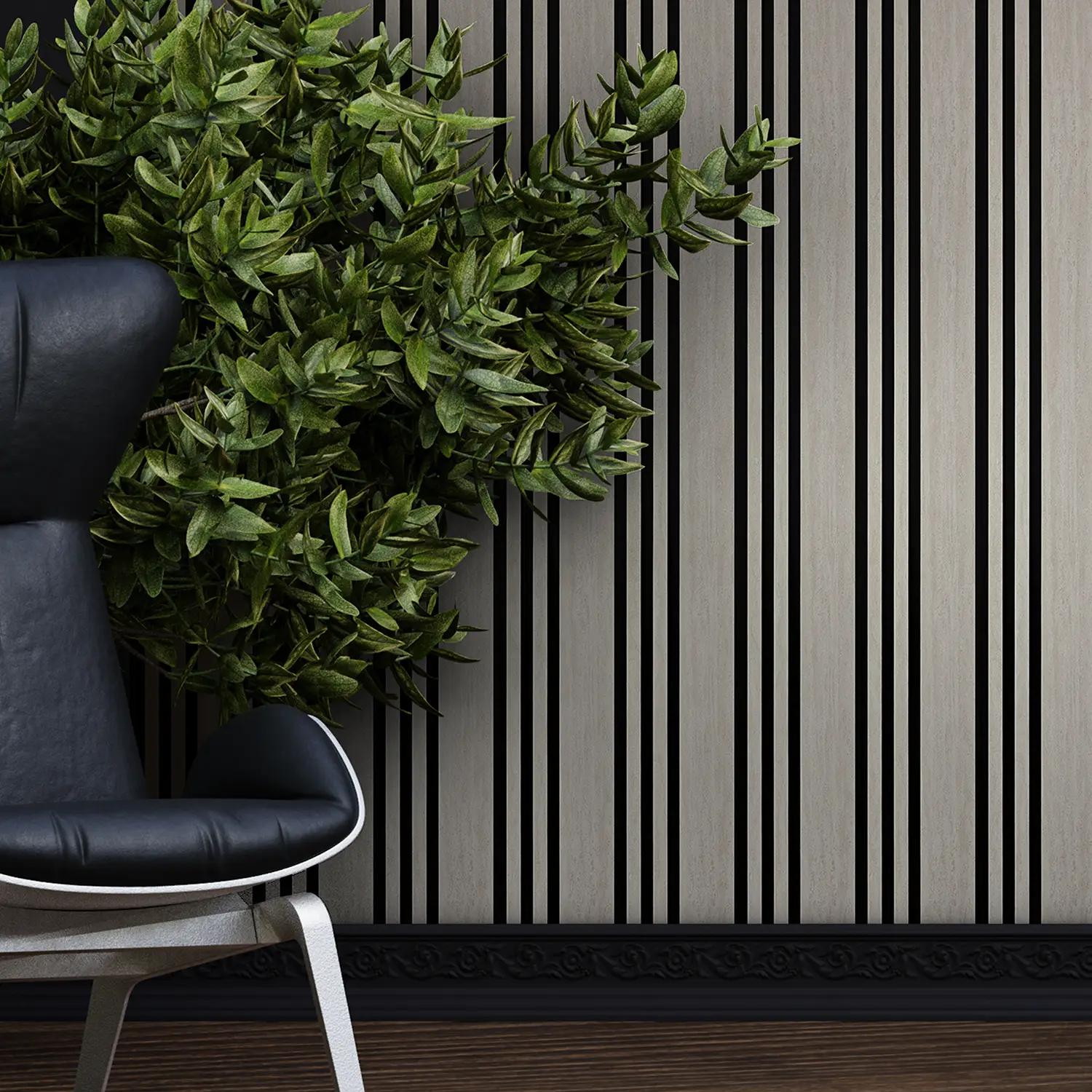 Dekorativni zidni panel - letvice - PS-SX3903 - 17x1.2x280 cm