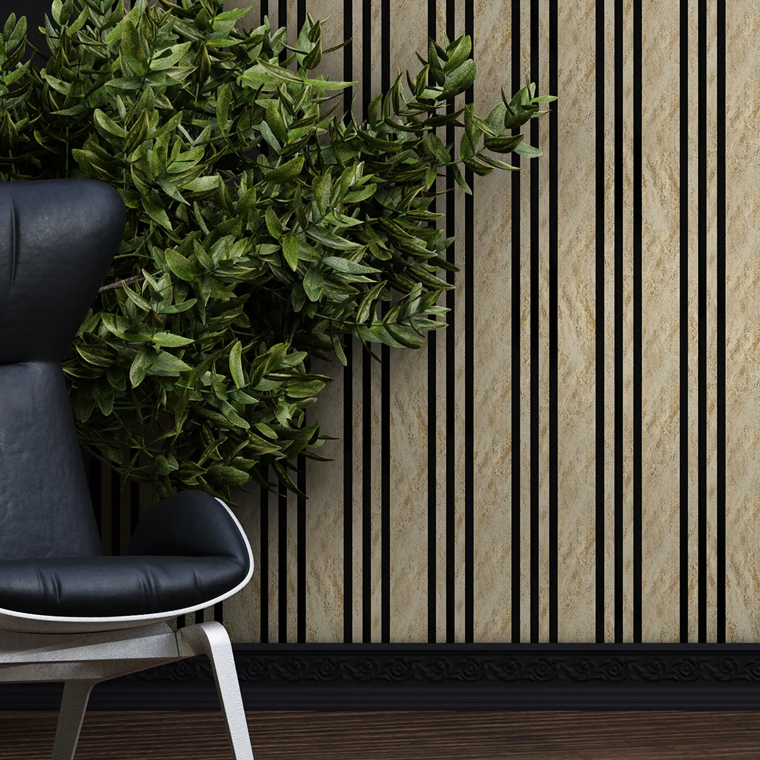 Dekorativni zidni panel - letvice - PS-SX3907 - 17x1.2x280 cm