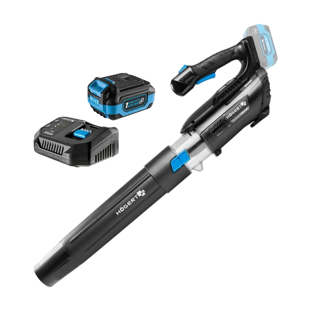 HOEGERT Aku puhač – duvač lišća + punjač i baterija HT2E291-0BL (Set)