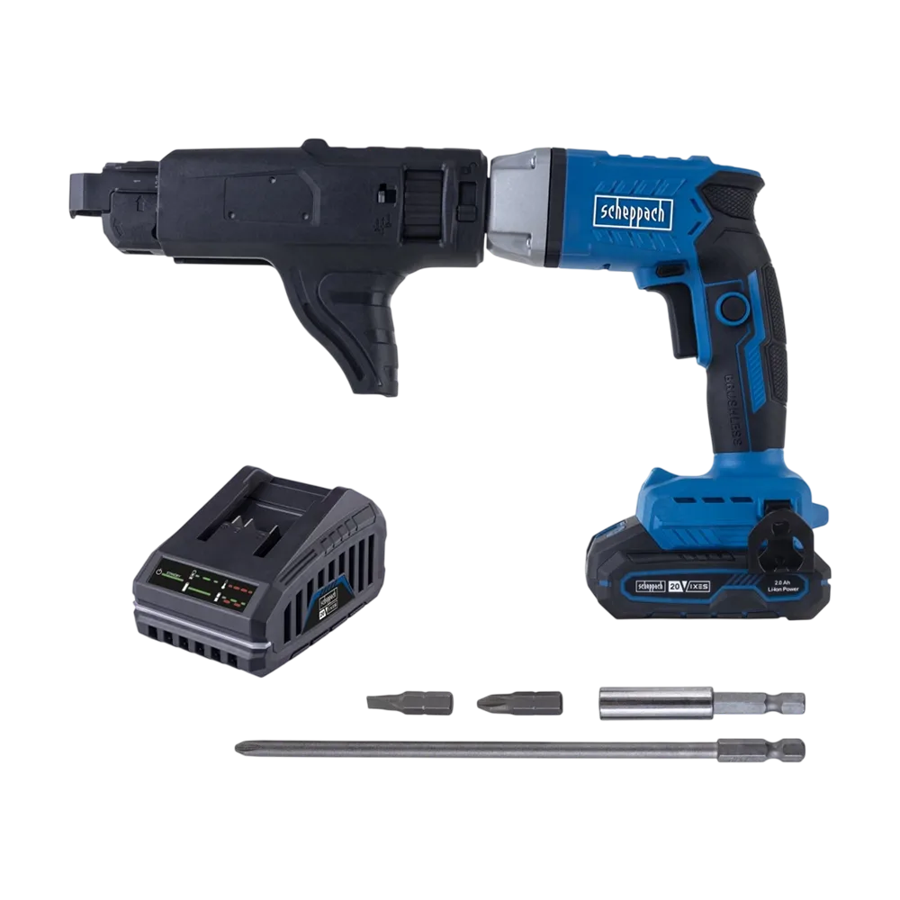 SCHEPPACH Aku šauber - zavrtač - odvrtač za suhu gradnju + punjač i baterija 2 Ah BC-DWD400MS-X SET S (Set)
