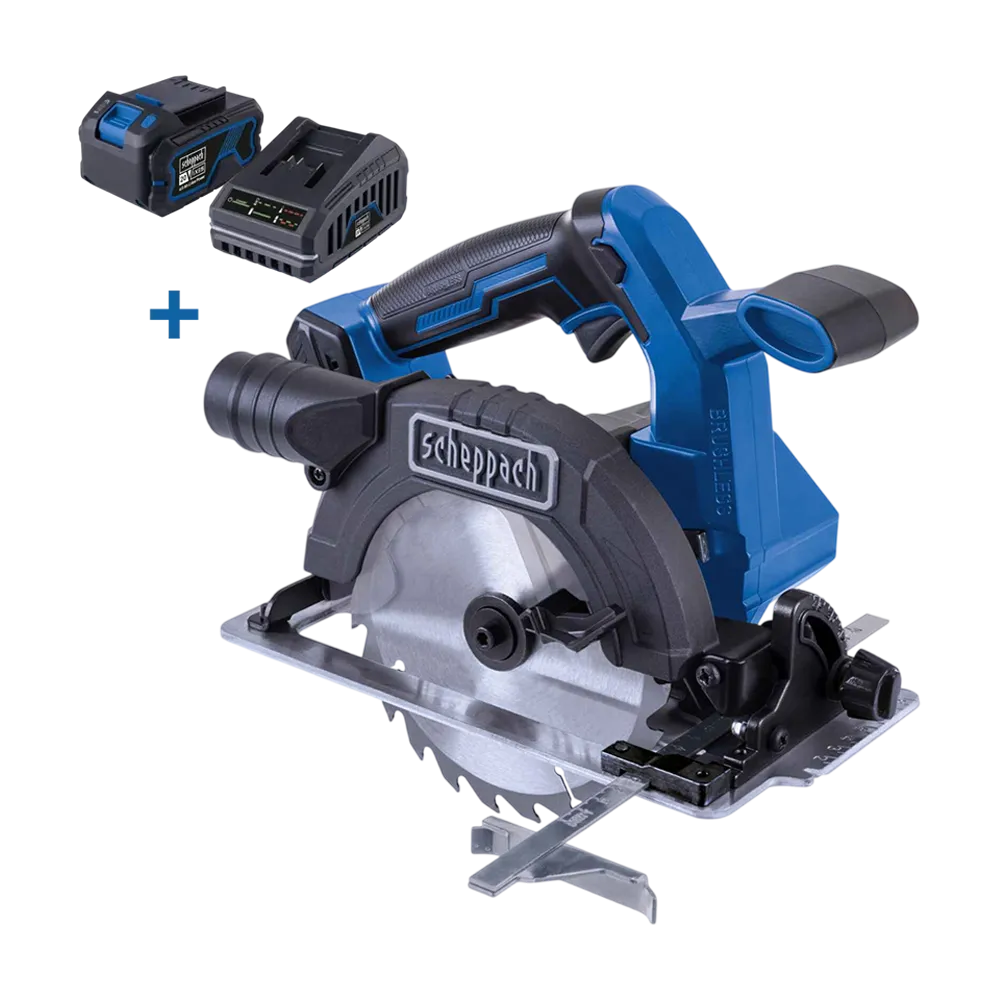 SCHEPPACH Aku ručna kružna pila – cirkular + punjač i baterija Brushless IXES BC-HCS165-X (Set)