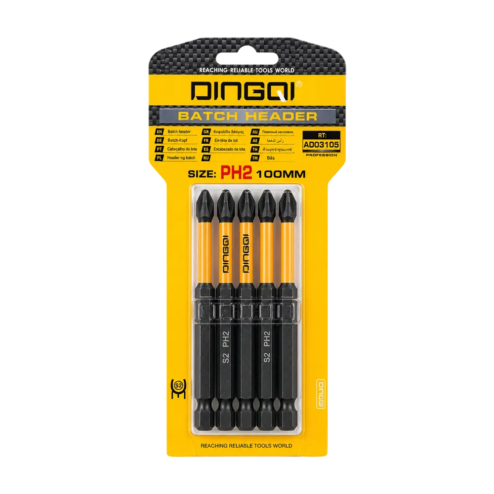 DINGQI Set bit nastavaka PH2 100 mm (5 kom) – DQ-AD03105