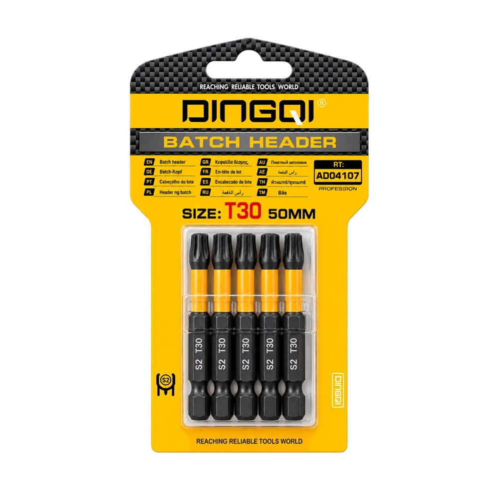 DINGQI Set bit nastavaka TORX T30 50 mm (5 kom) - DQ-AD04107